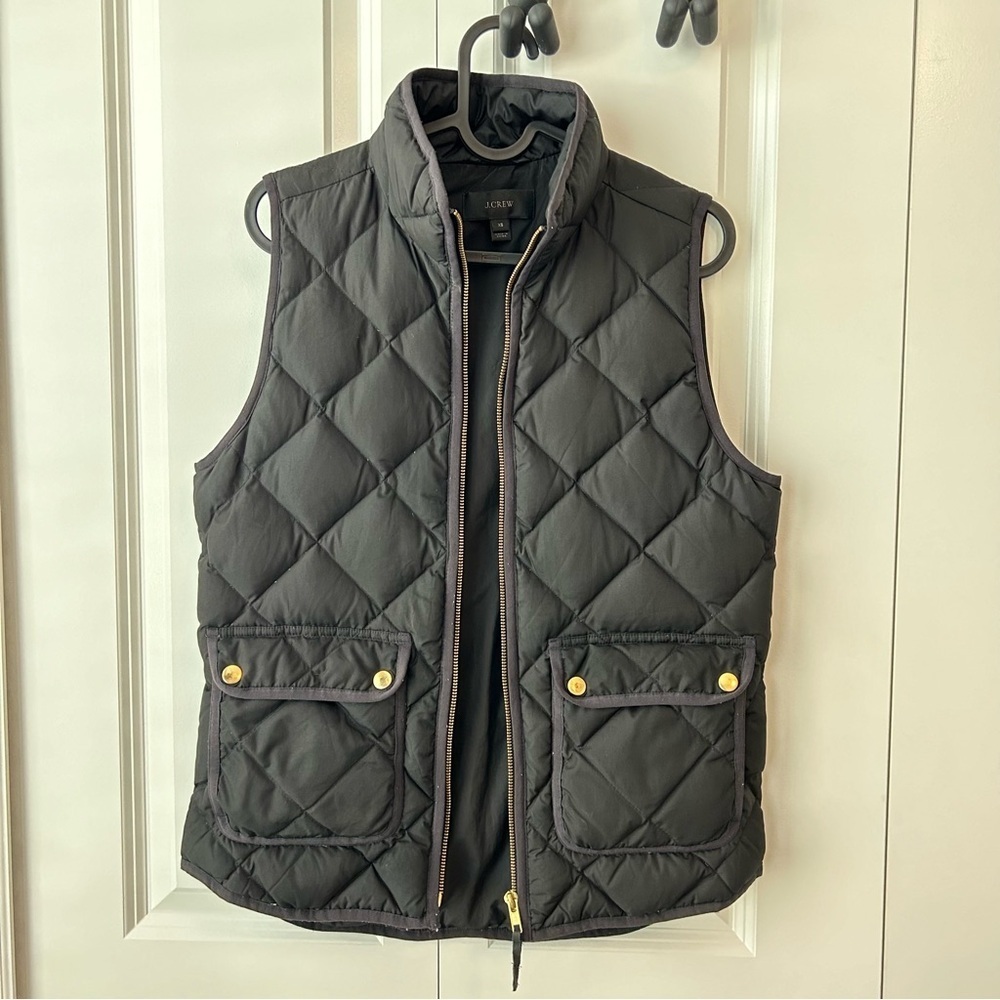 J Crew‎ Black Down Vest